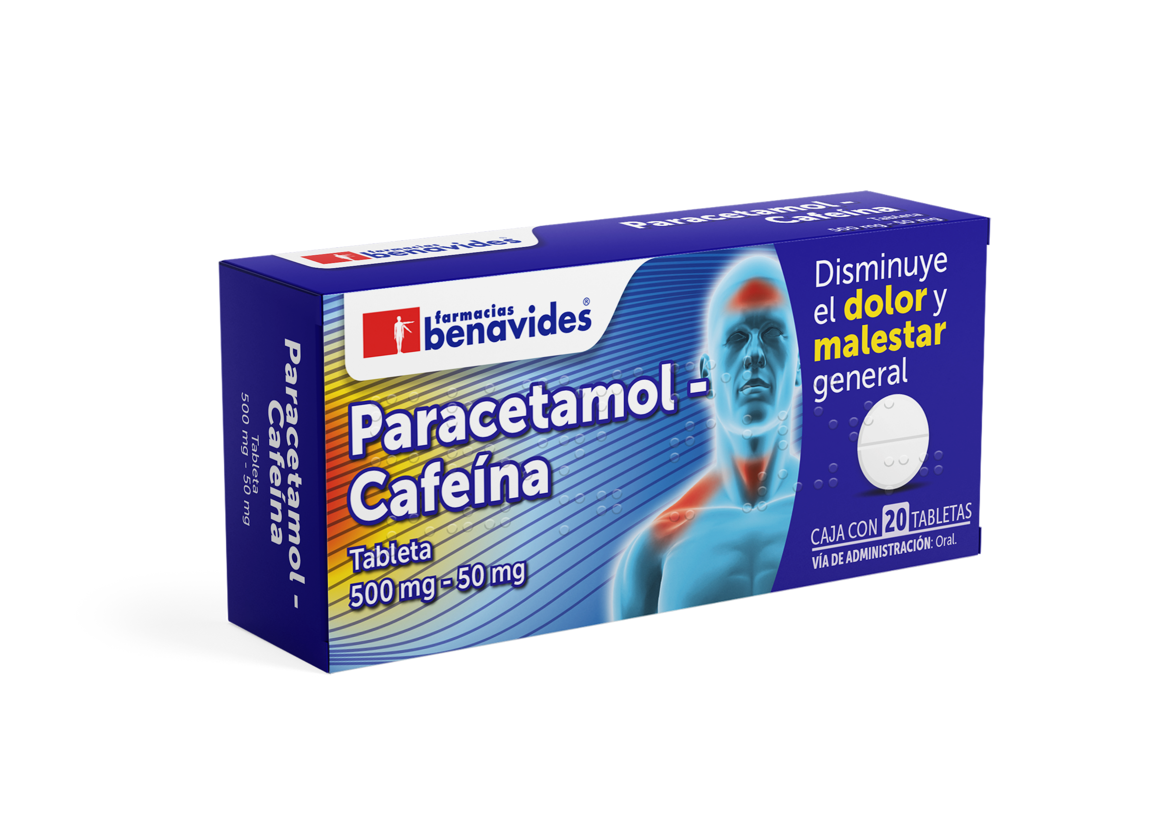 Paracetamol Cafeina 500/50MG 20TAB
